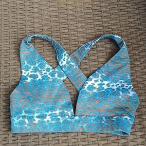 BEACH RIOT Animal Print Bikini Top Sz XS